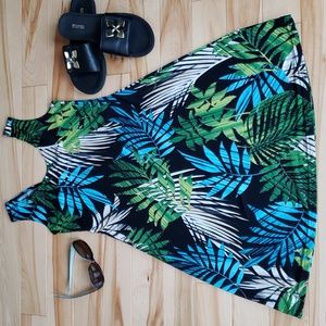 Tropical summer dress/Beach cover-up